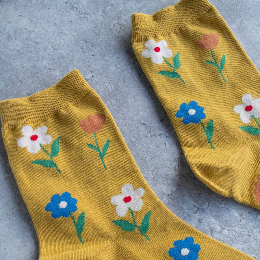Annabelle Socks in Mustard