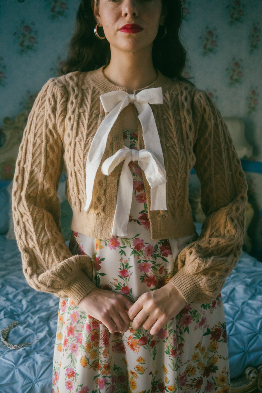 Audrey Cardigan in Taupe