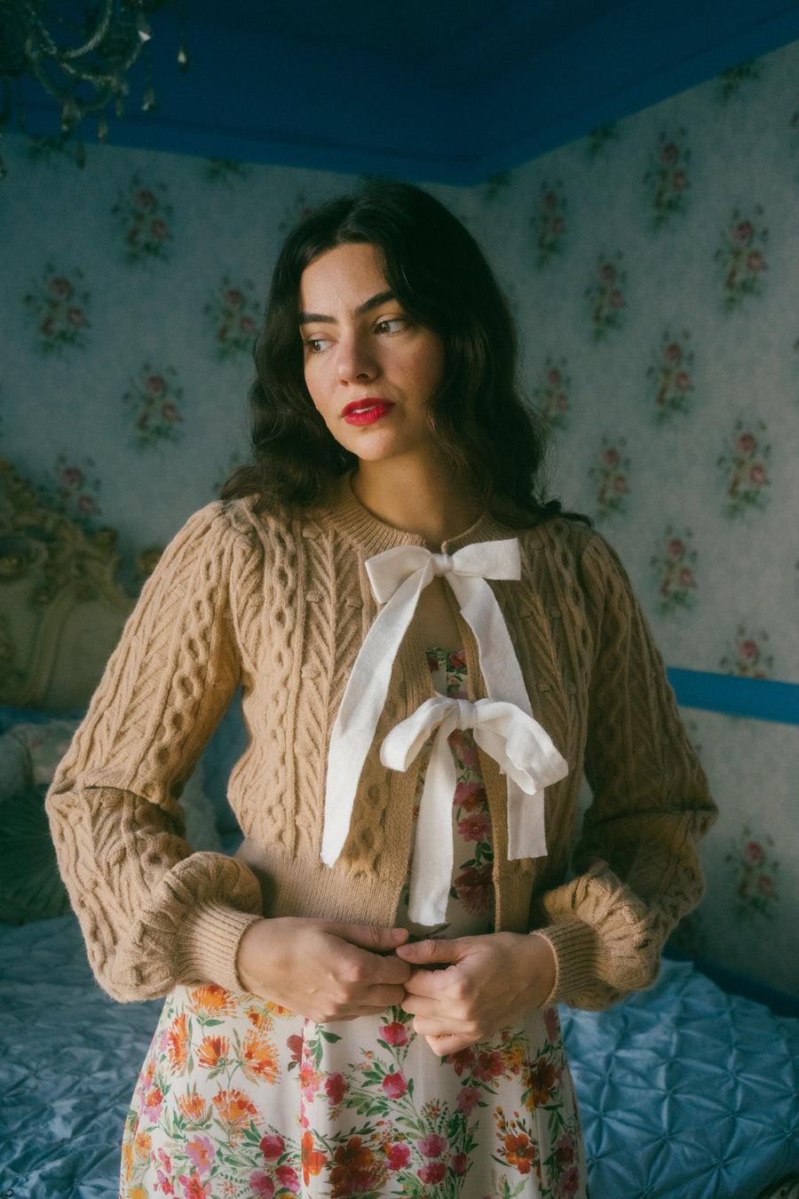 Audrey Cardigan in Taupe