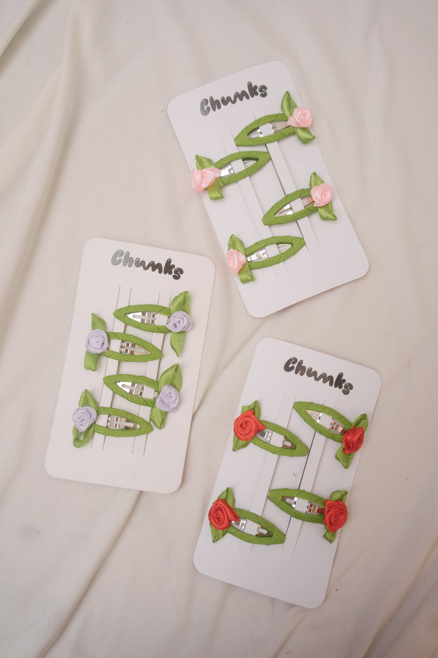 Chunks Rosette Snap Clips