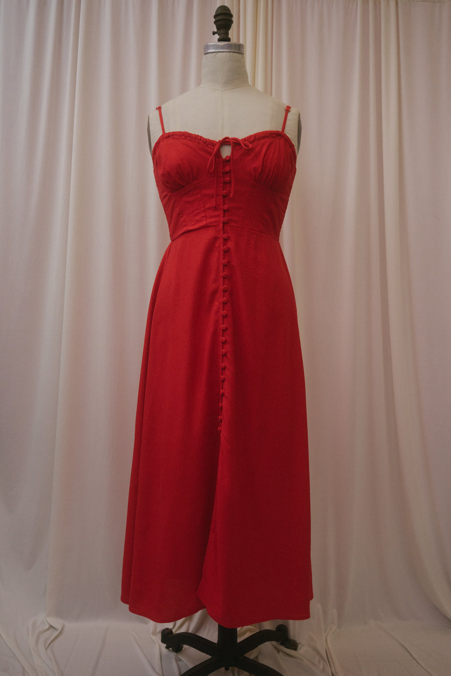 Clair Dress in Ruby