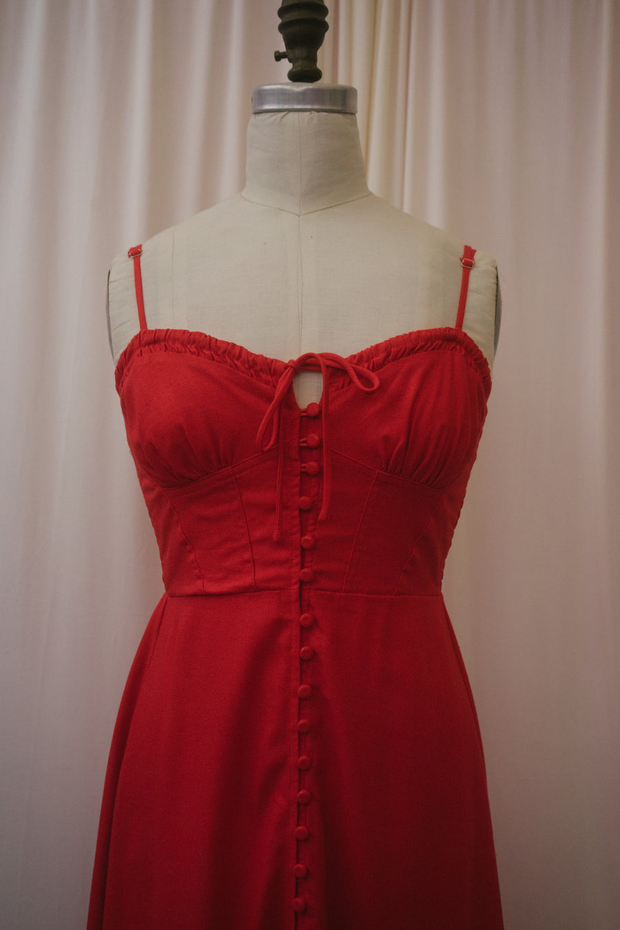 Clair Dress in Ruby