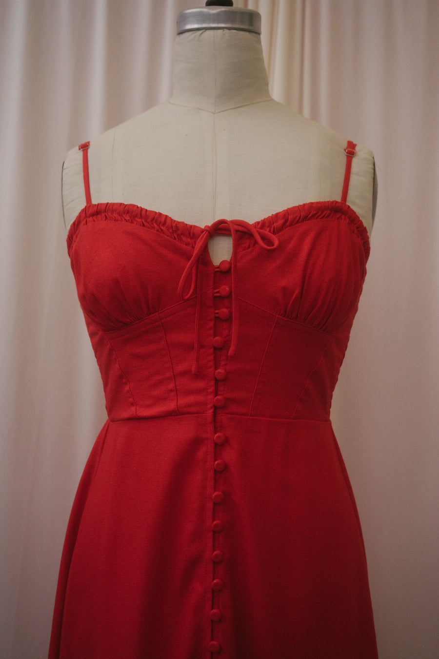 Clair Dress in Ruby
