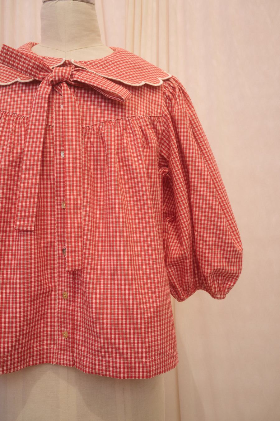 Nina Blouse in Cherry
