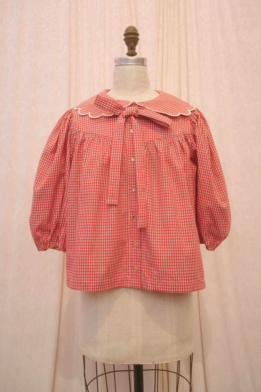 Nina Blouse in Cherry