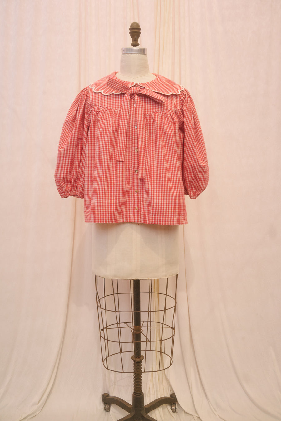 Nina Blouse in Cherry