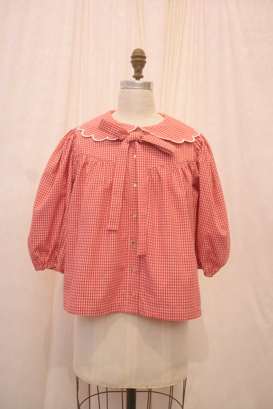 Nina Blouse in Cherry