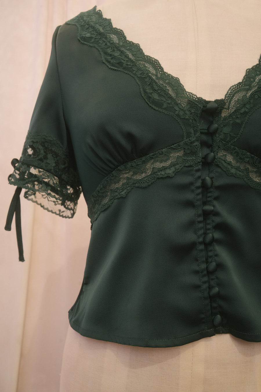 Gemma Blouse in Emerald