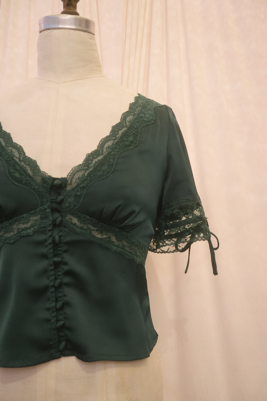Gemma Blouse in Emerald