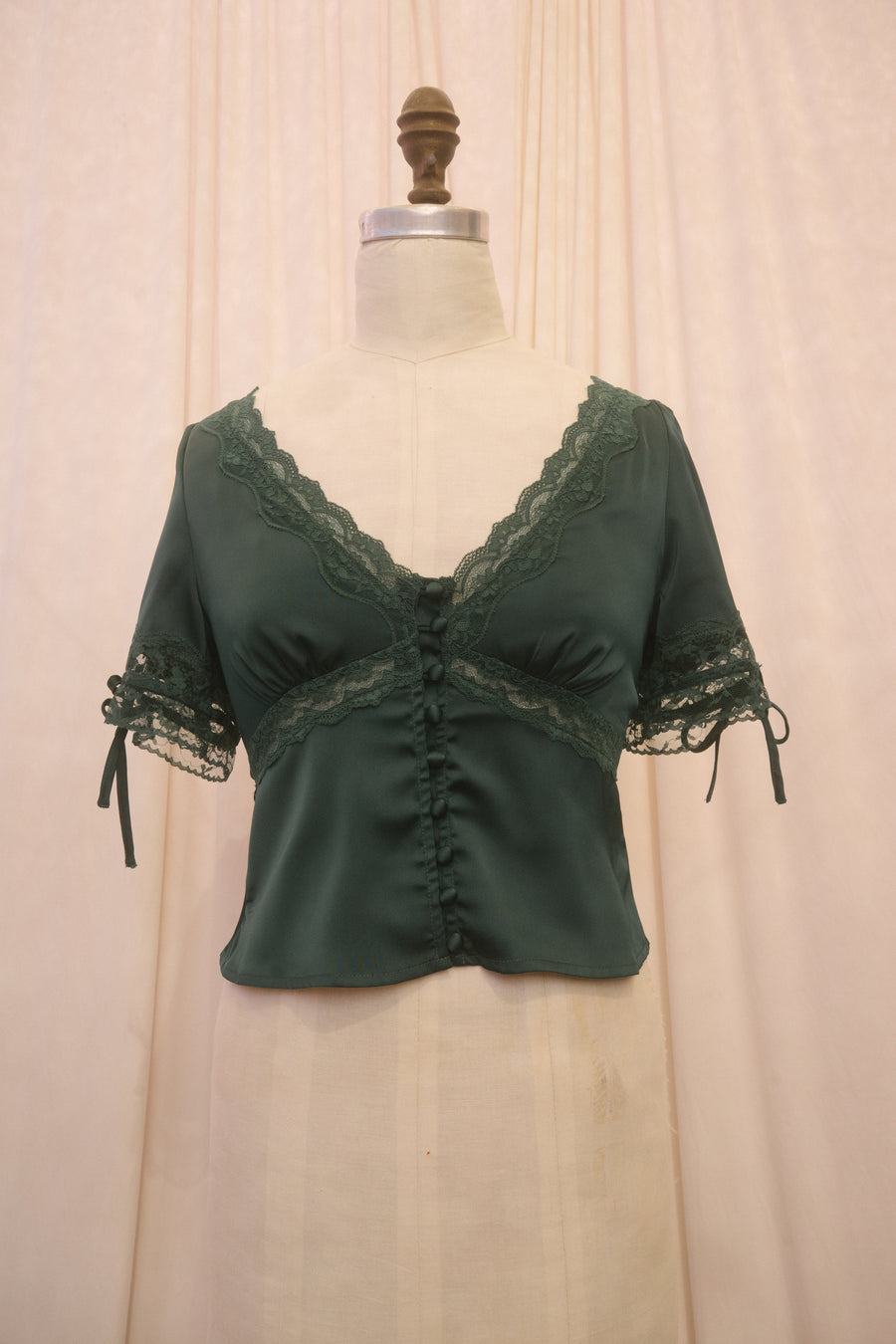 Gemma Blouse in Emerald