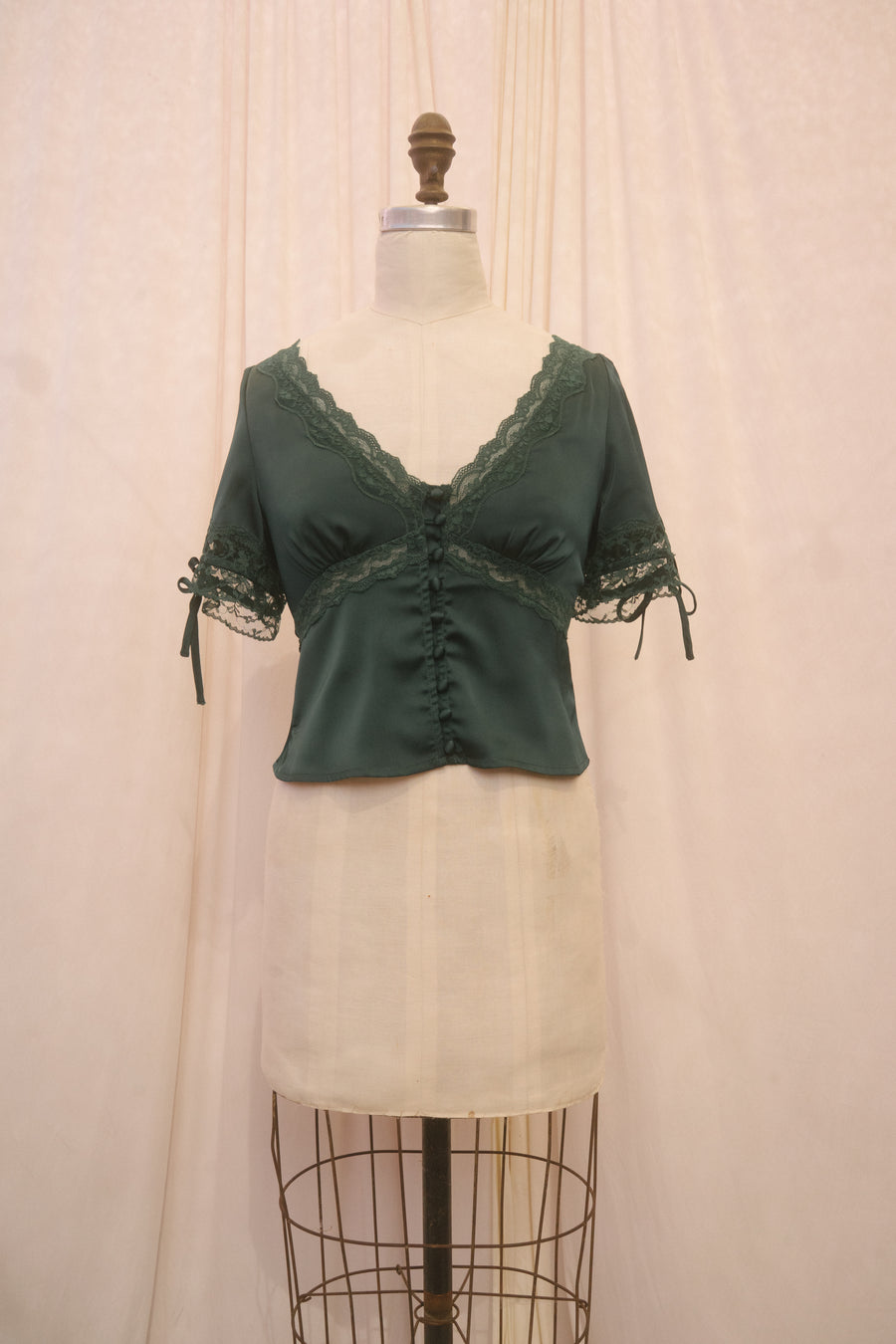 Gemma Blouse in Emerald