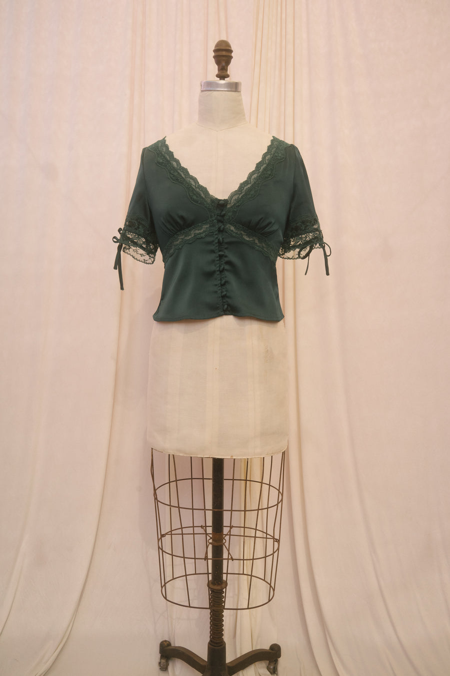 Gemma Blouse in Emerald