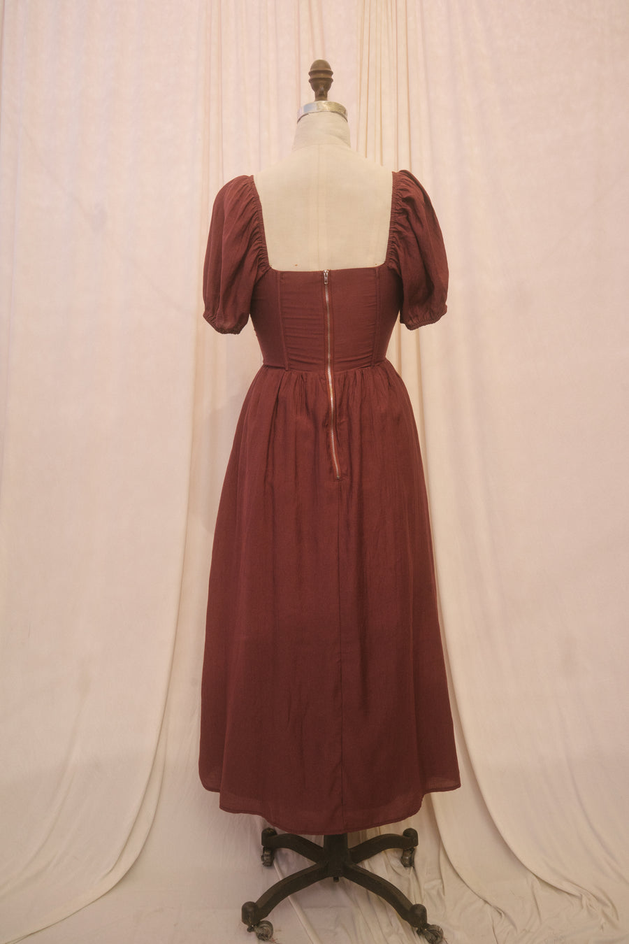 Paloma Dress in Wine