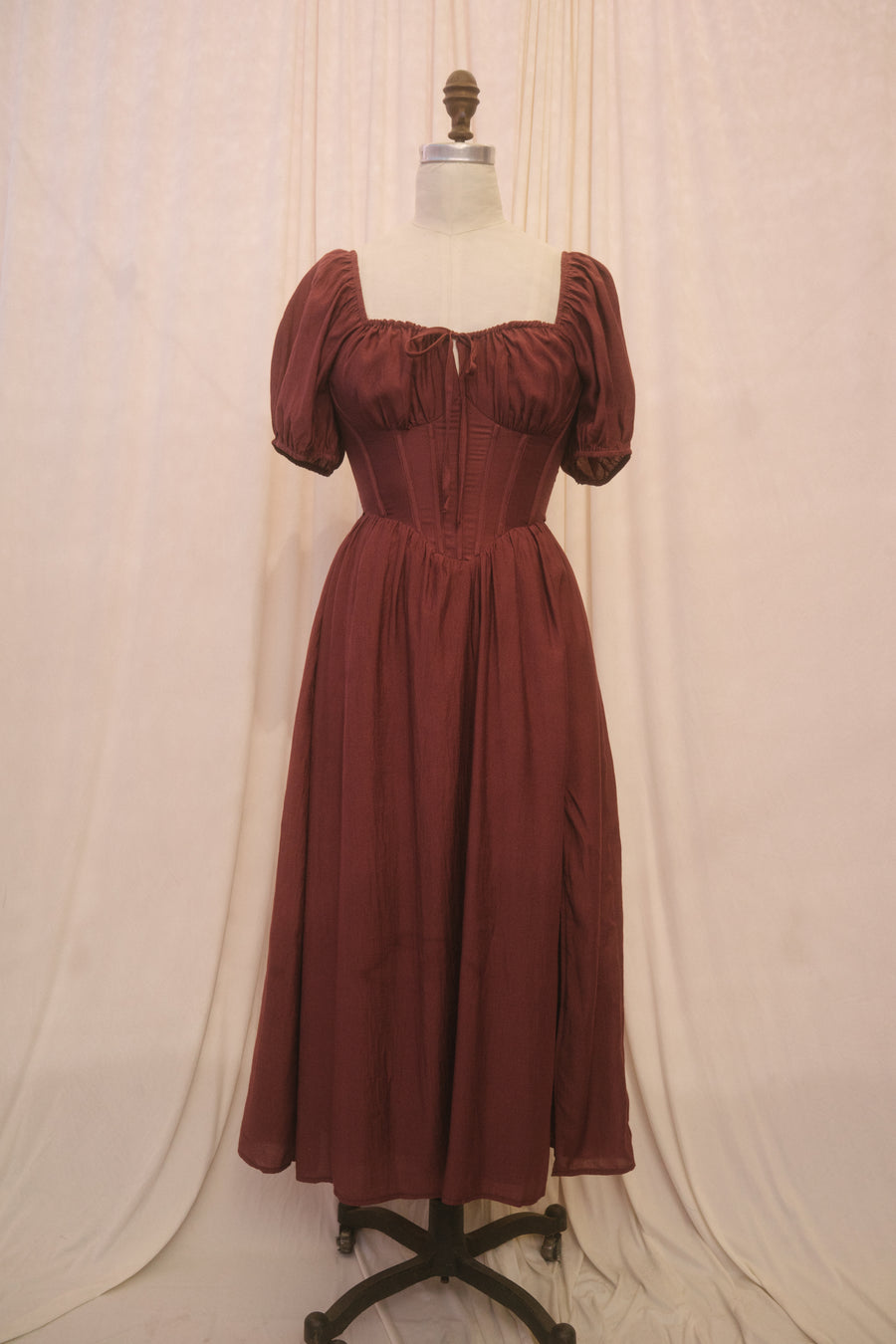 Paloma Dress in Wine