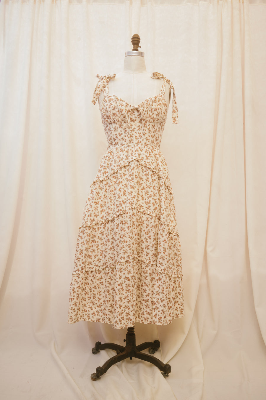 Emma Dress in Chesnut Floral