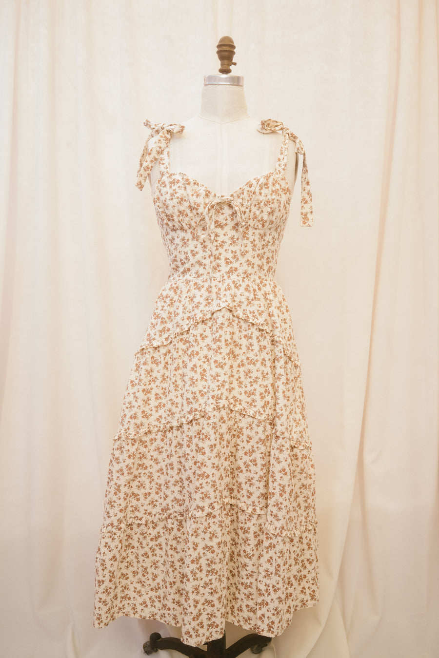 Emma Dress in Chesnut Floral