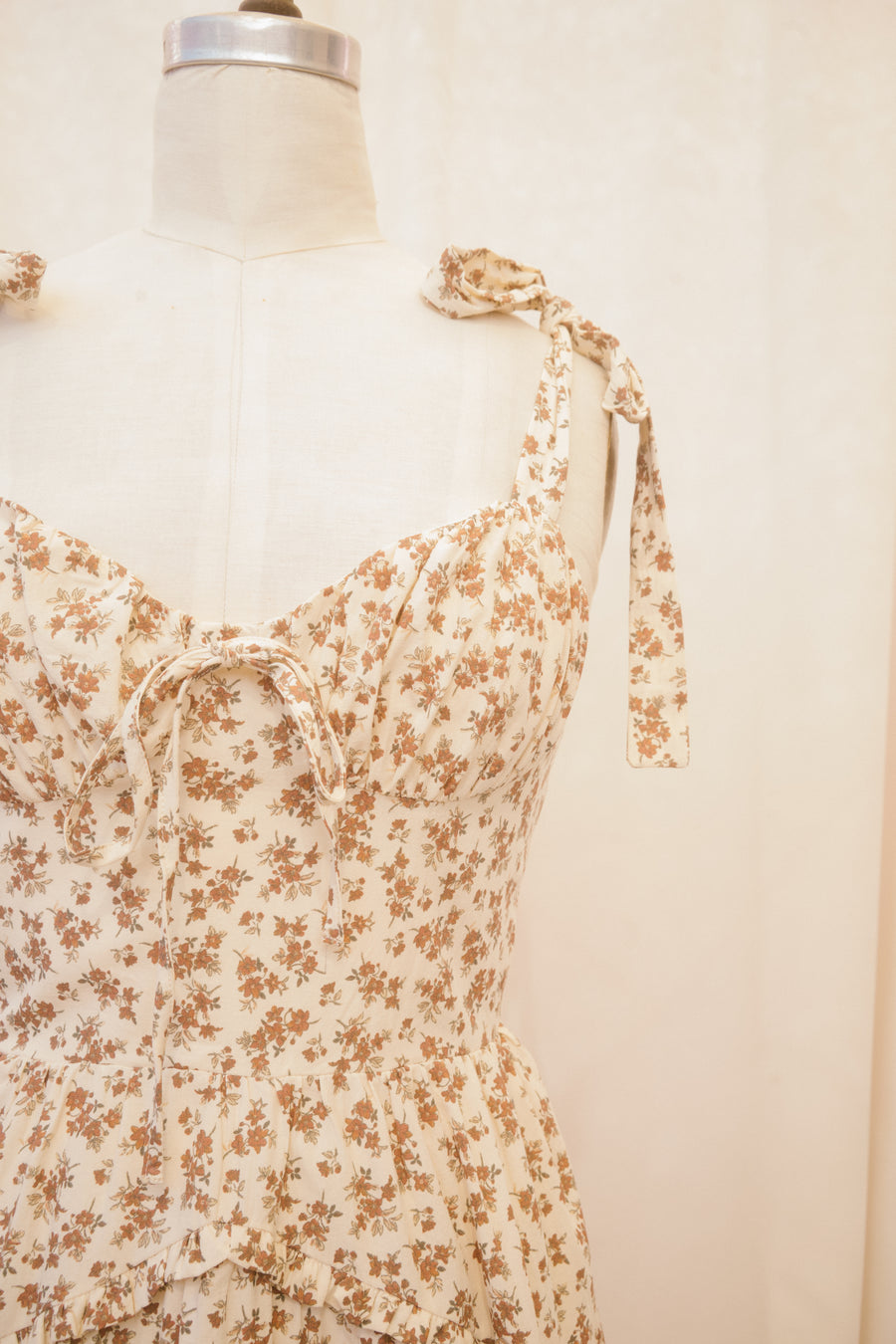 Emma Dress in Chesnut Floral