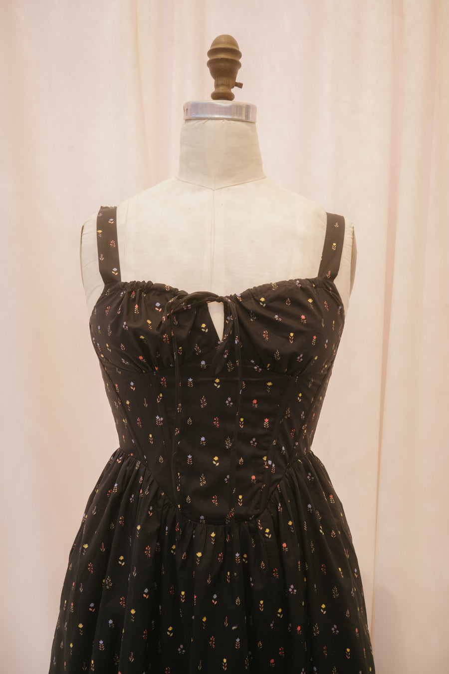 Regina Dress in Midnight Blooms
