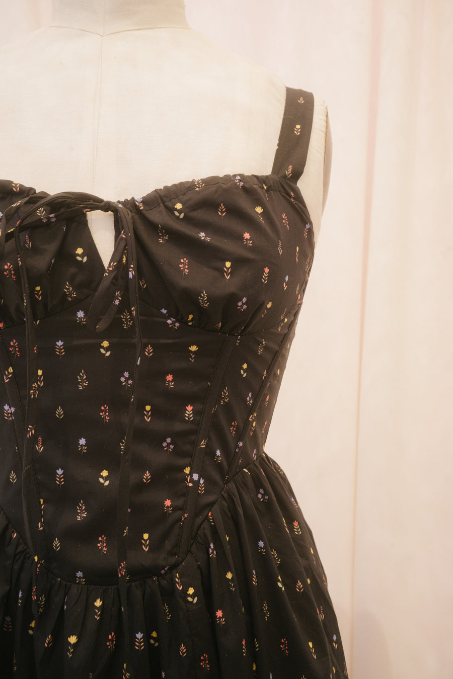 Regina Dress in Midnight Blooms