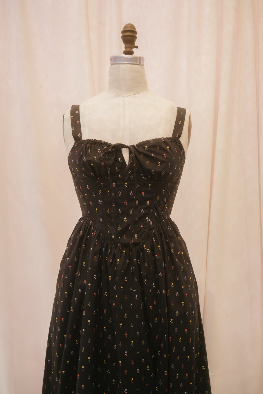 Regina Dress in Midnight Blooms