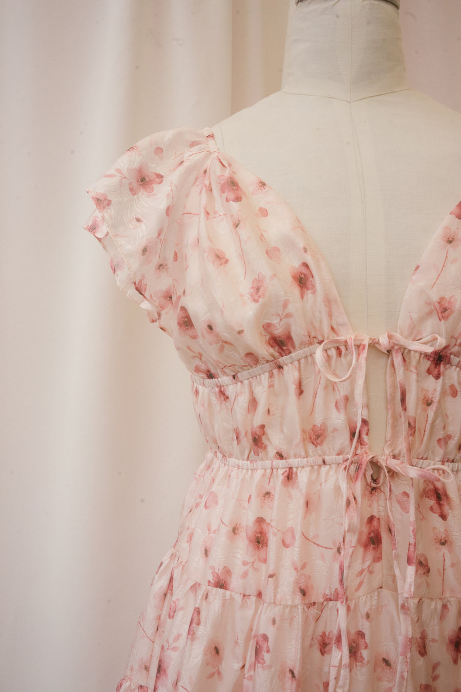 Ethyl Dress in Pink Daisy