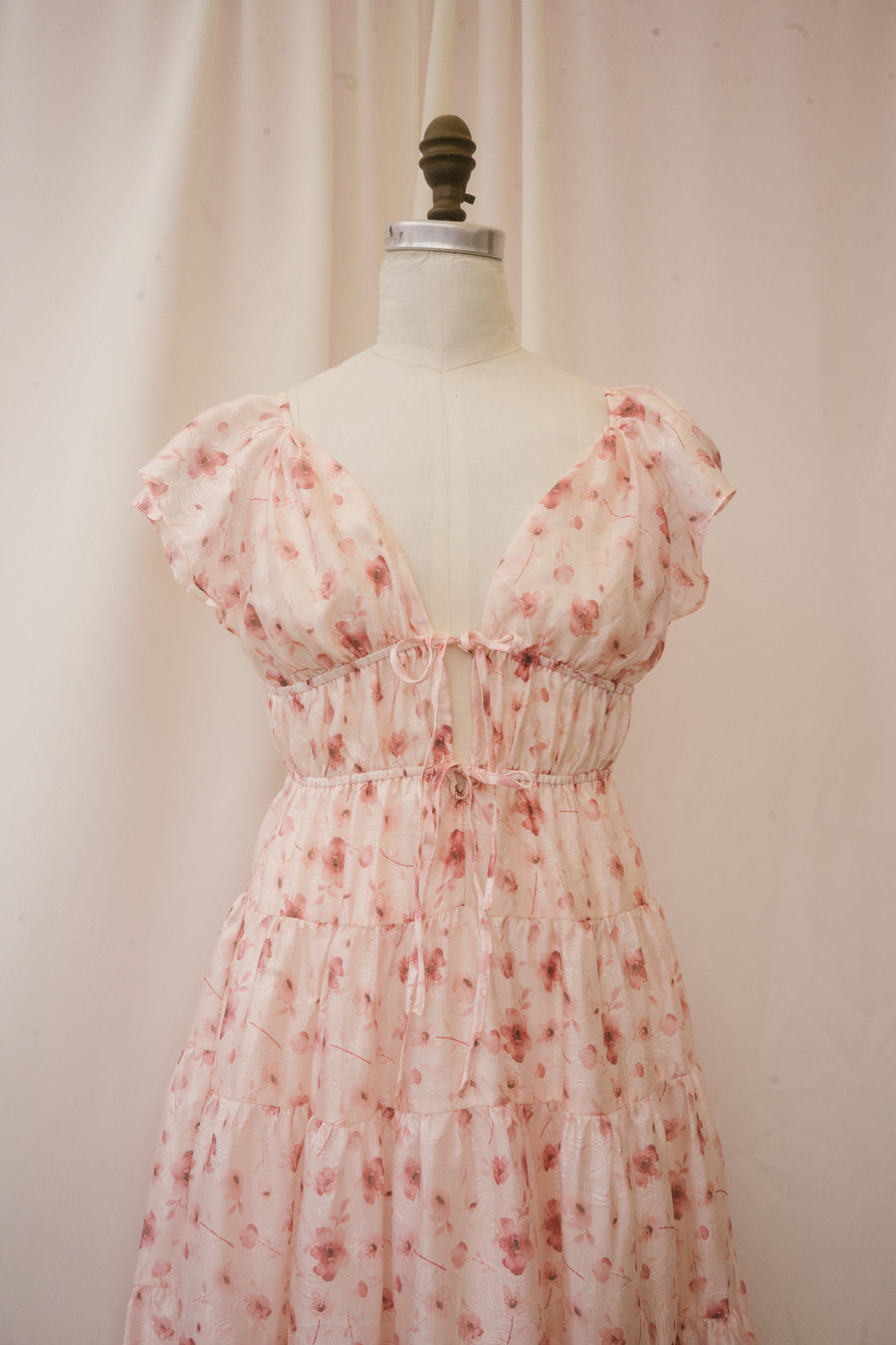 Ethyl Dress in Pink Daisy