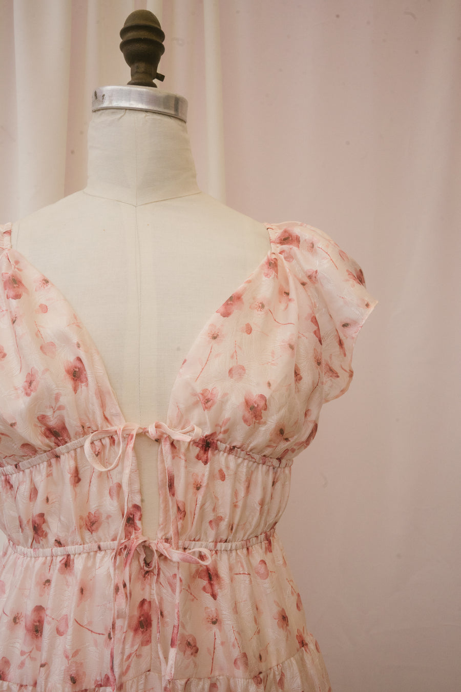 Ethyl Dress in Pink Daisy