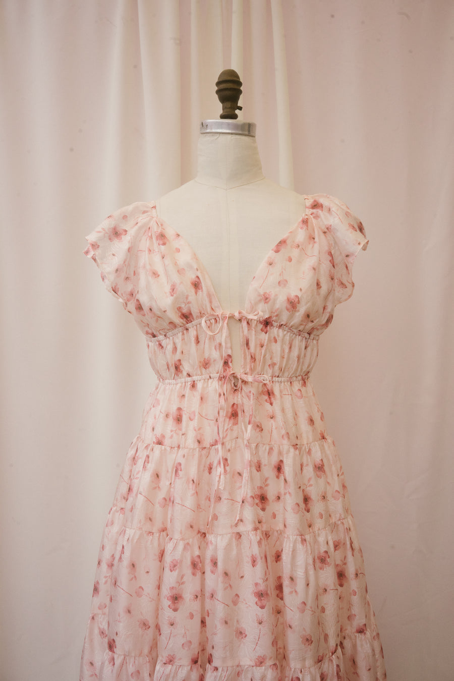 Ethyl Dress in Pink Daisy