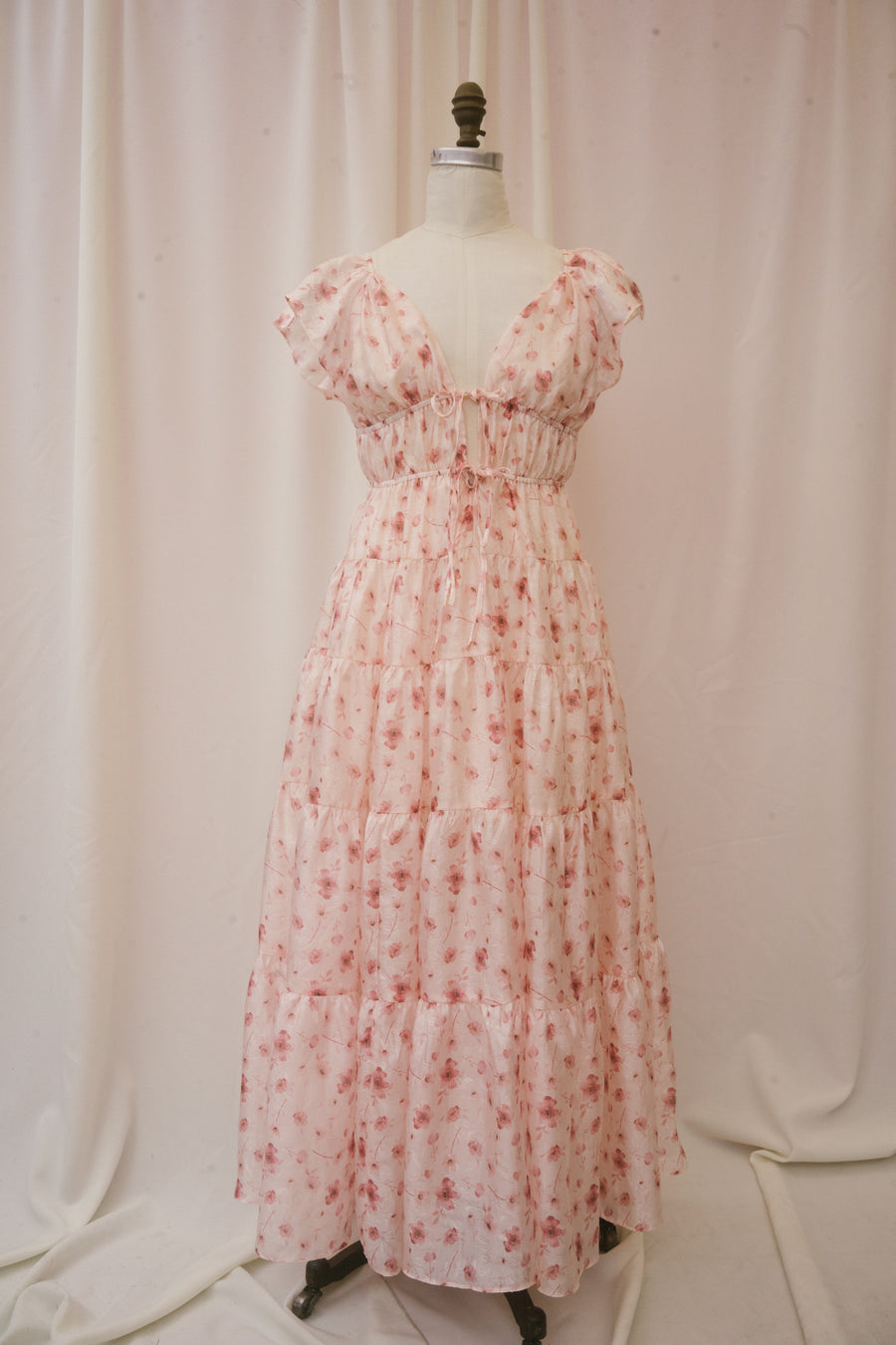 Ethyl Dress in Pink Daisy