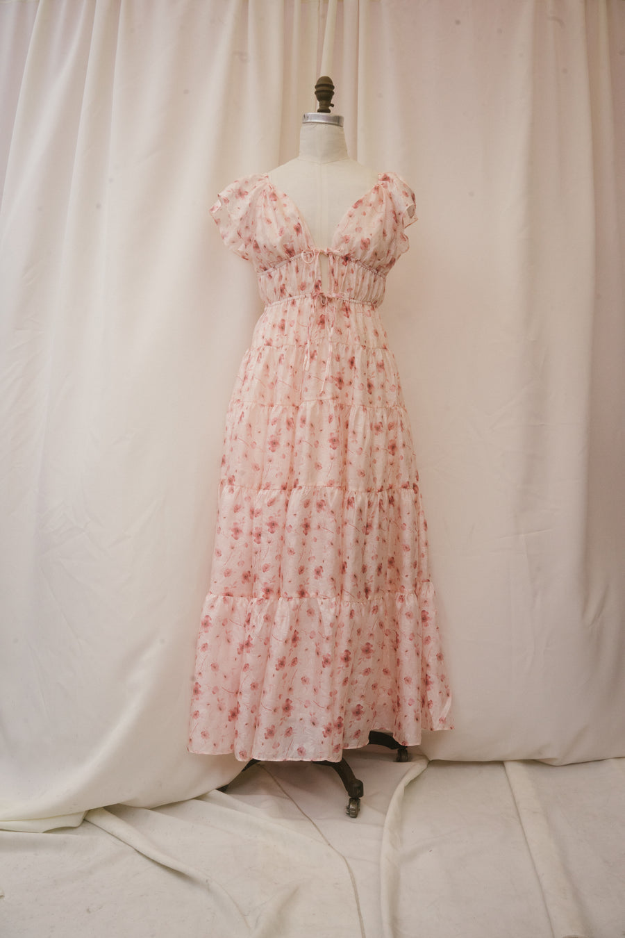 Ethyl Dress in Pink Daisy