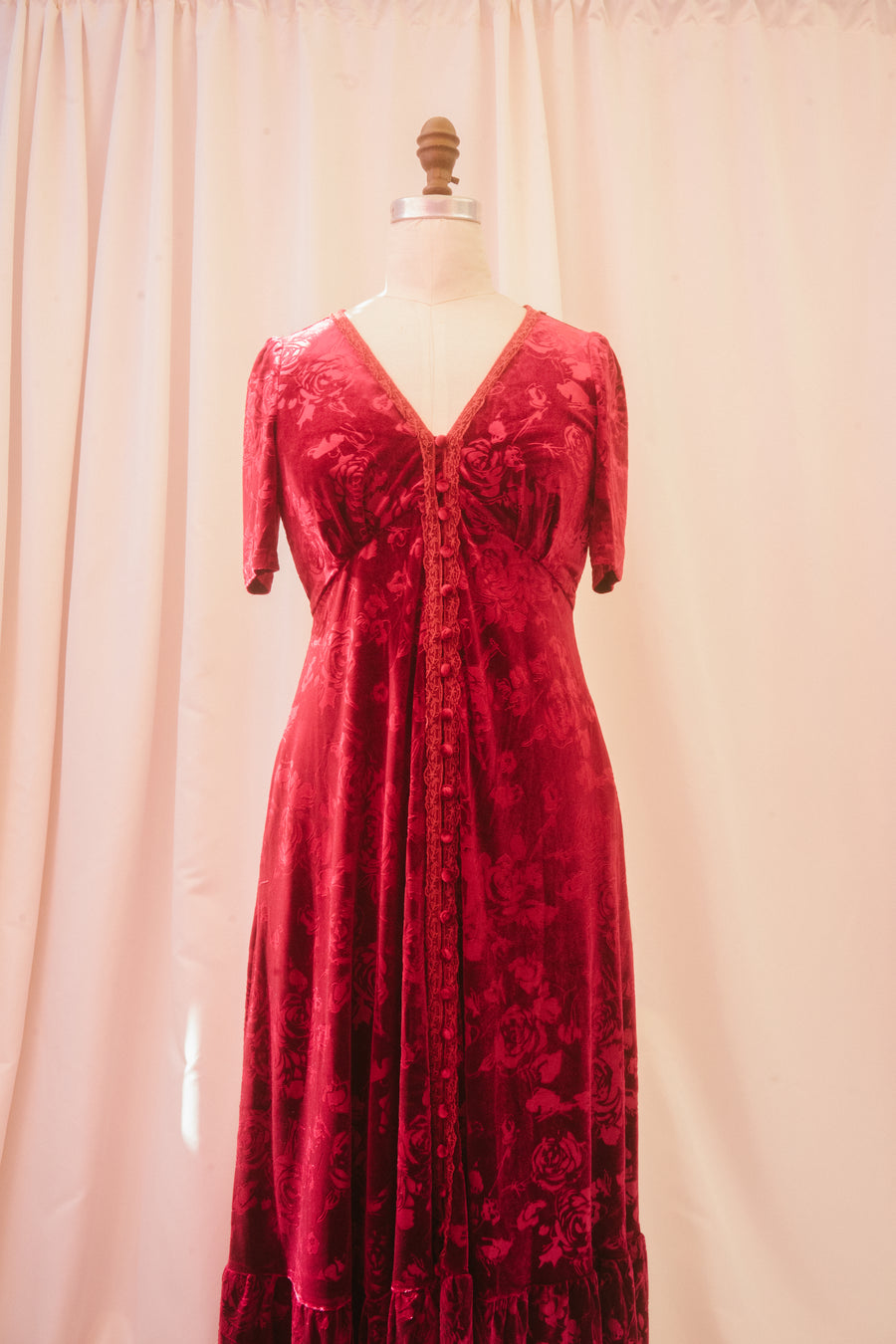 Jubilee Dress in Ruby