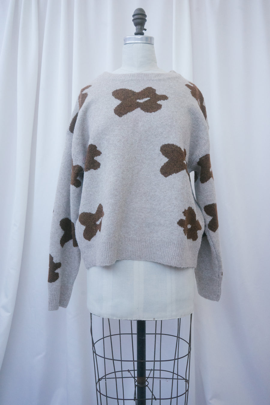 Coffee Blooms Sweater