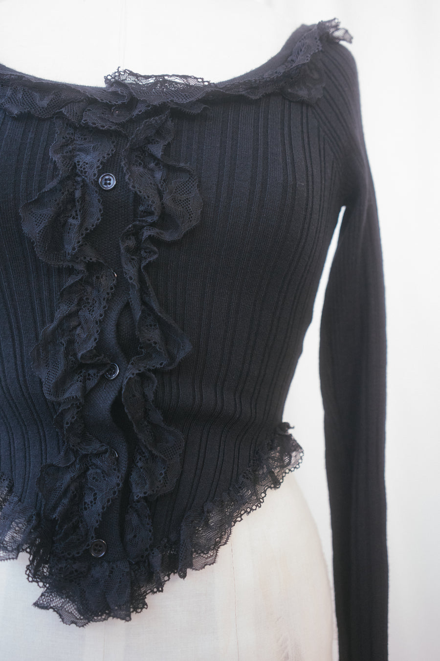 Gladiolus Top in Black