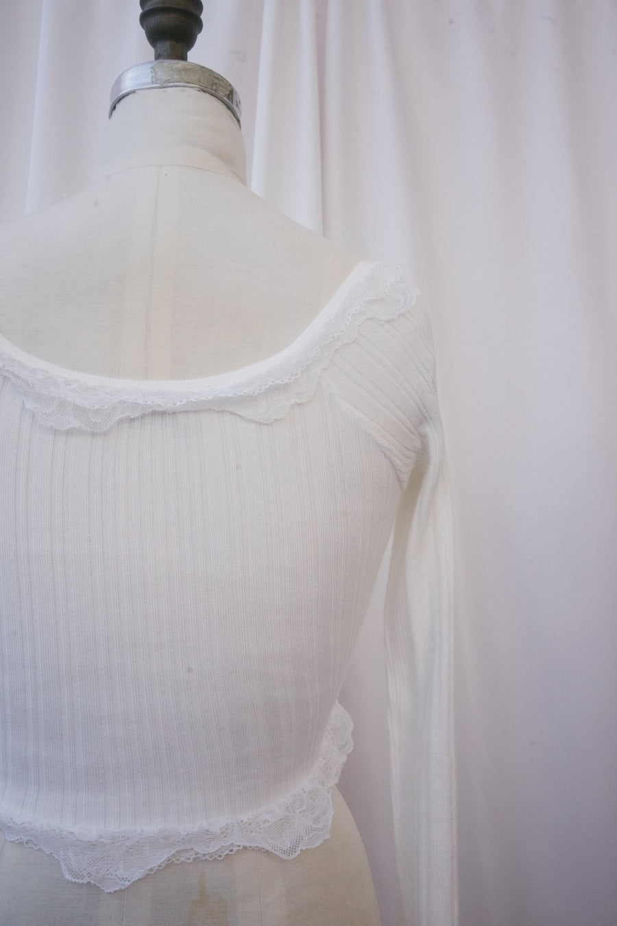 Gladiolus Top in White