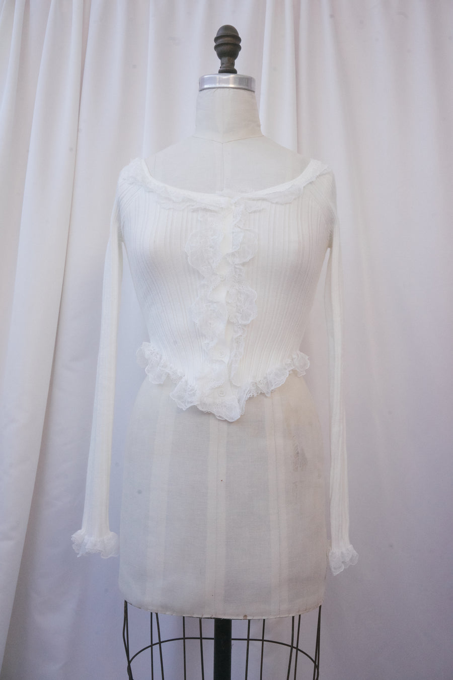 Gladiolus Top in White