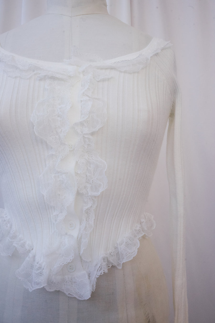 Gladiolus Top in White