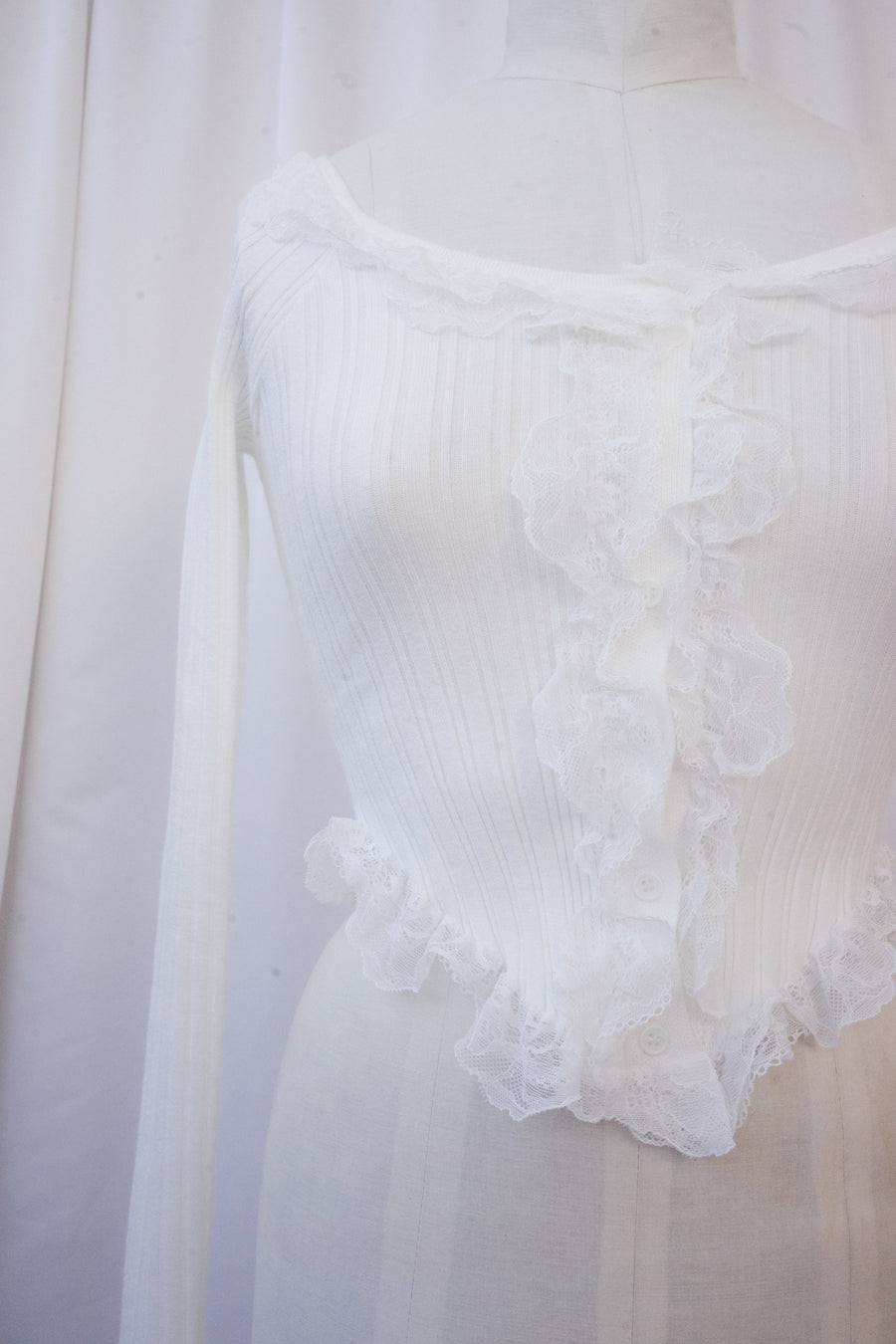 Gladiolus Top in White