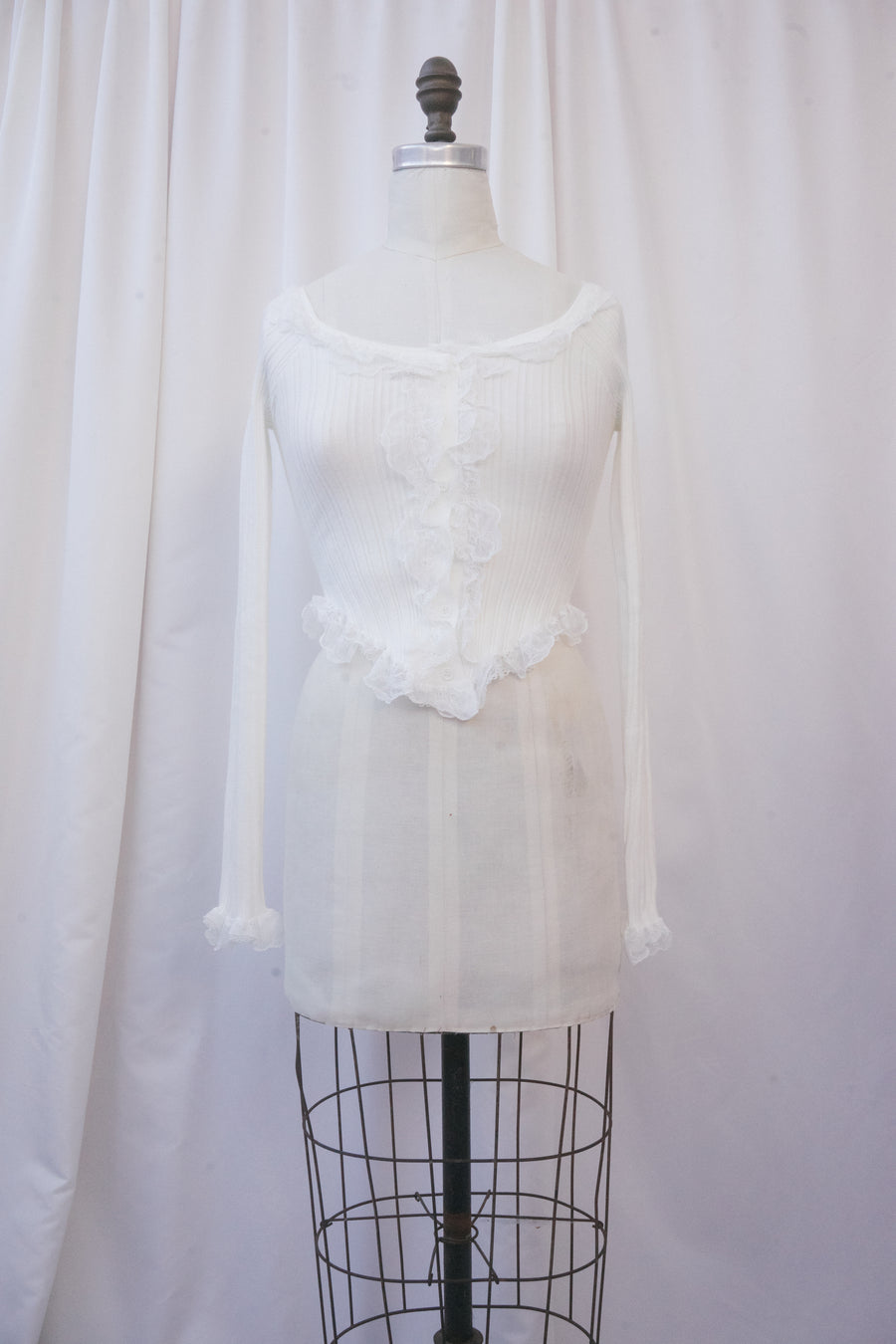 Gladiolus Top in White