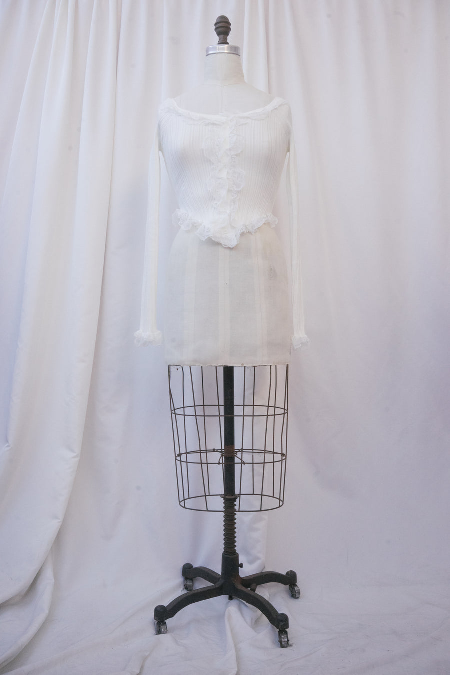 Gladiolus Top in White