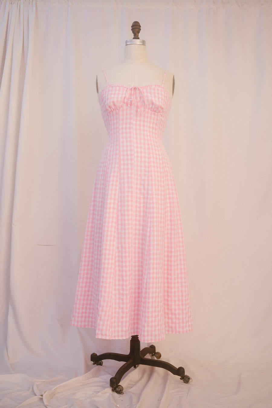 ginger pink dress Red Ginger Button Front Tank Dress