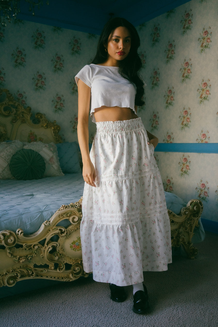 Zosia Skirt in Peony