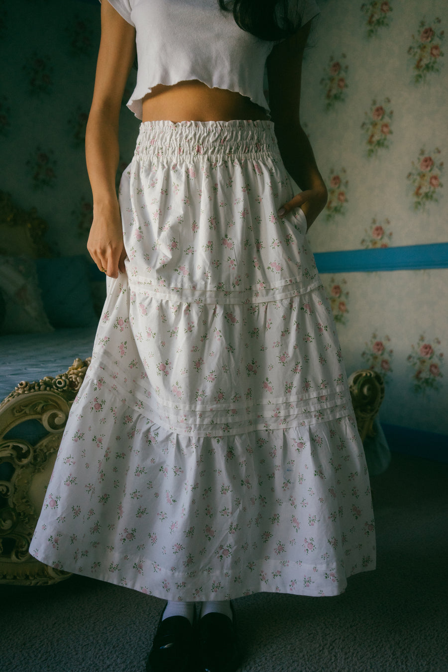 Zosia Skirt in Peony