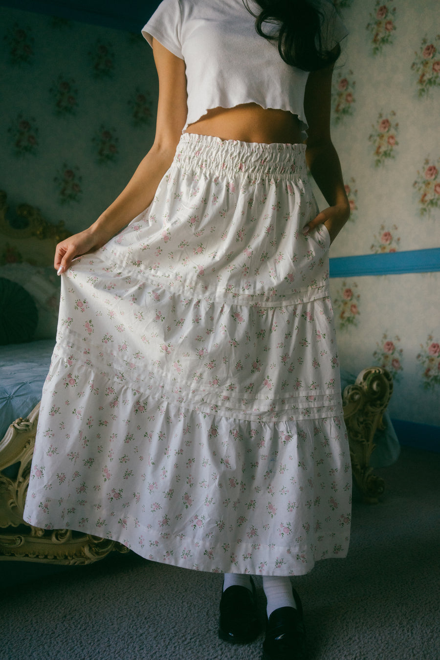 Zosia Skirt in Peony