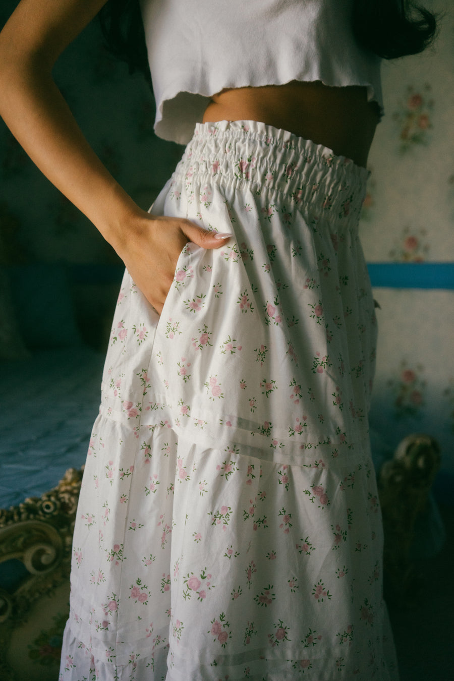 Zosia Skirt in Peony