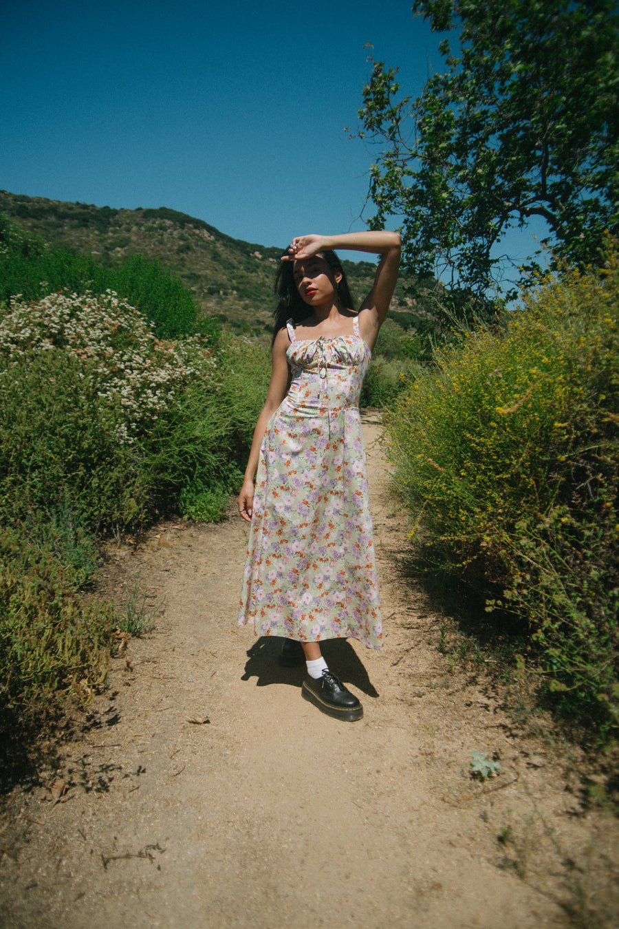 Esther Dress in Sage Garden Floral