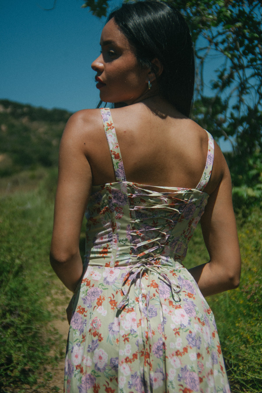 Esther Dress in Sage Garden Floral