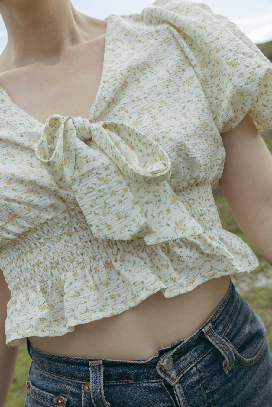 Marybell Blouse in Golden Valley Floral