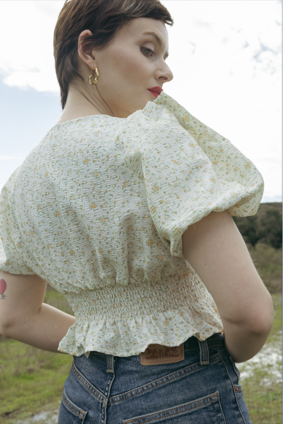 Marybell Blouse in Golden Valley Floral