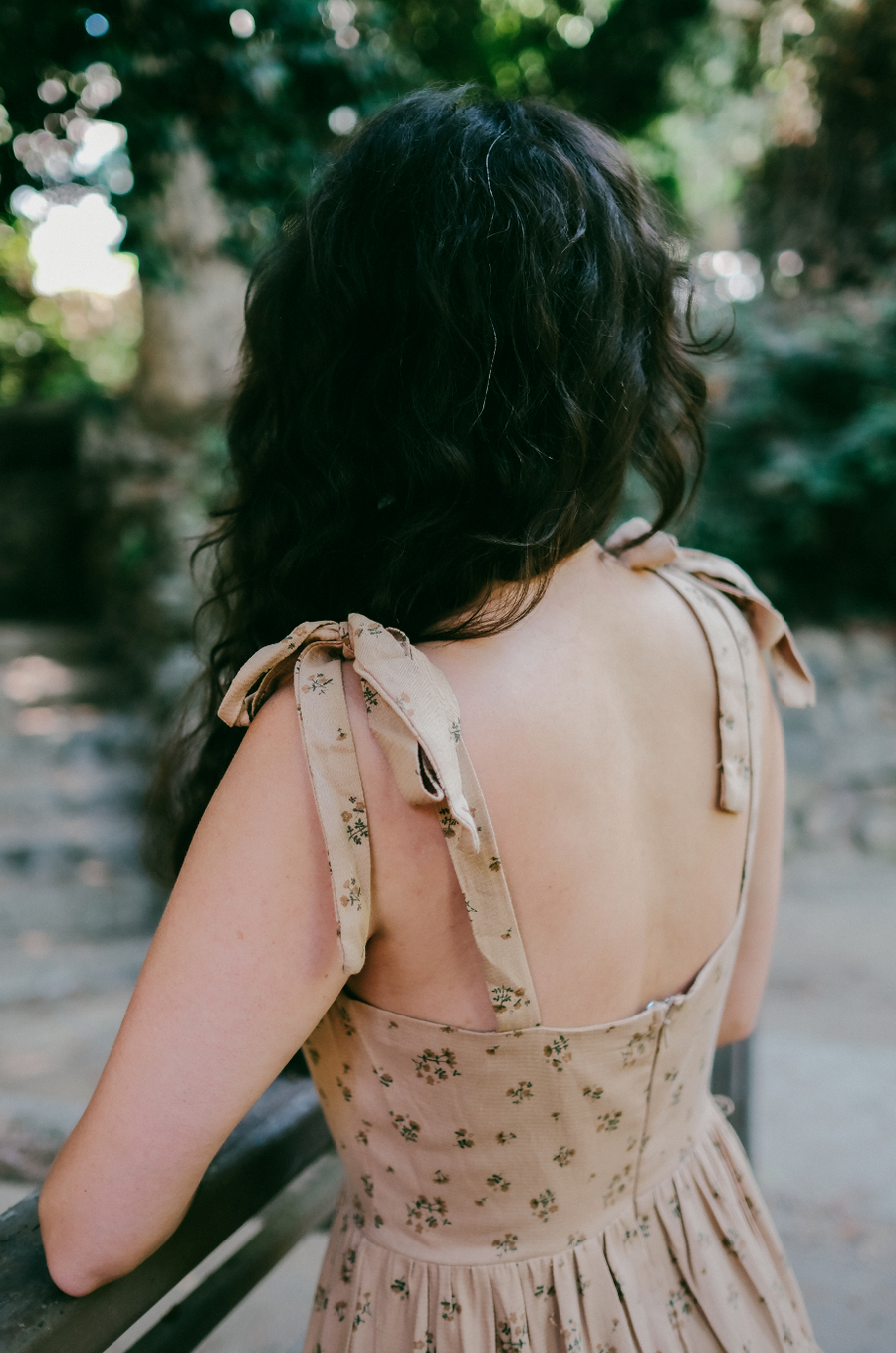 Emma Dress in Chestnut Autumn Floral