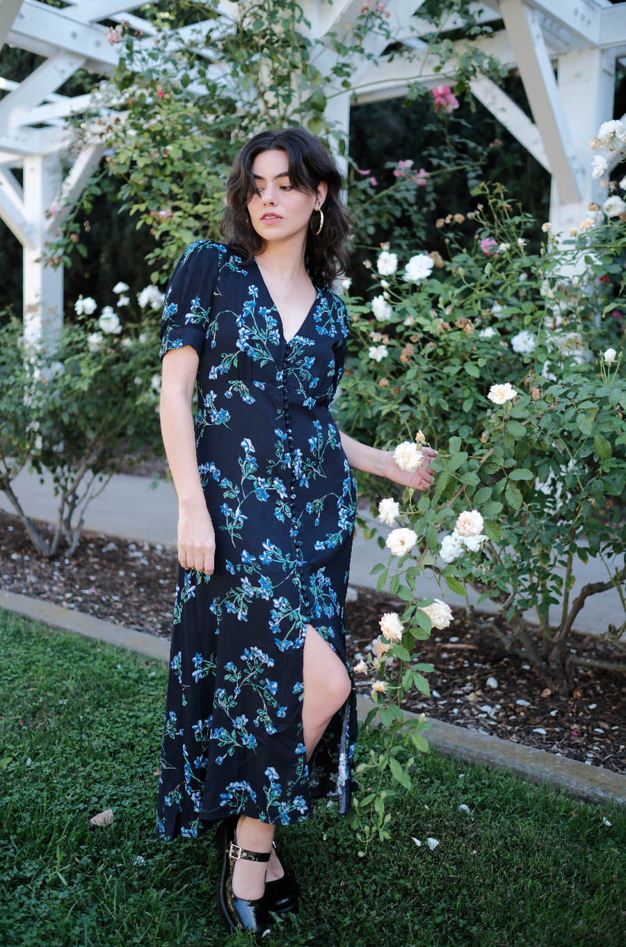 Daliya Dress in Midnight Sky Floral